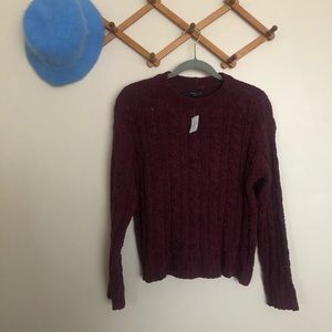 American Eagle Chenille Knit Long Sleeve Sweater
